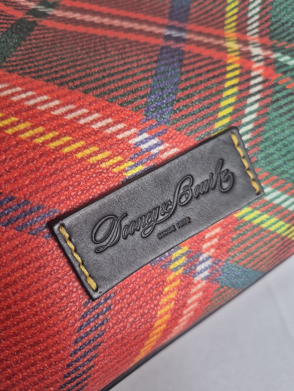 Dooney & Bourke Tartan Plaid Canvas Bucket Bag - Picture 11 of 15